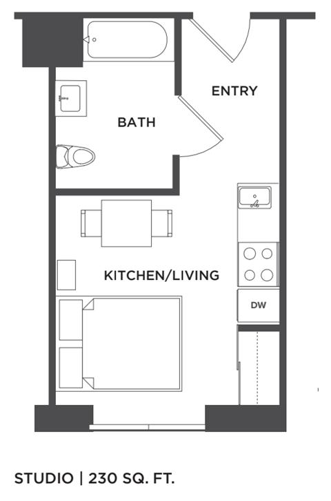 Studio C at Borregas Court Apartments, Sunnyvale